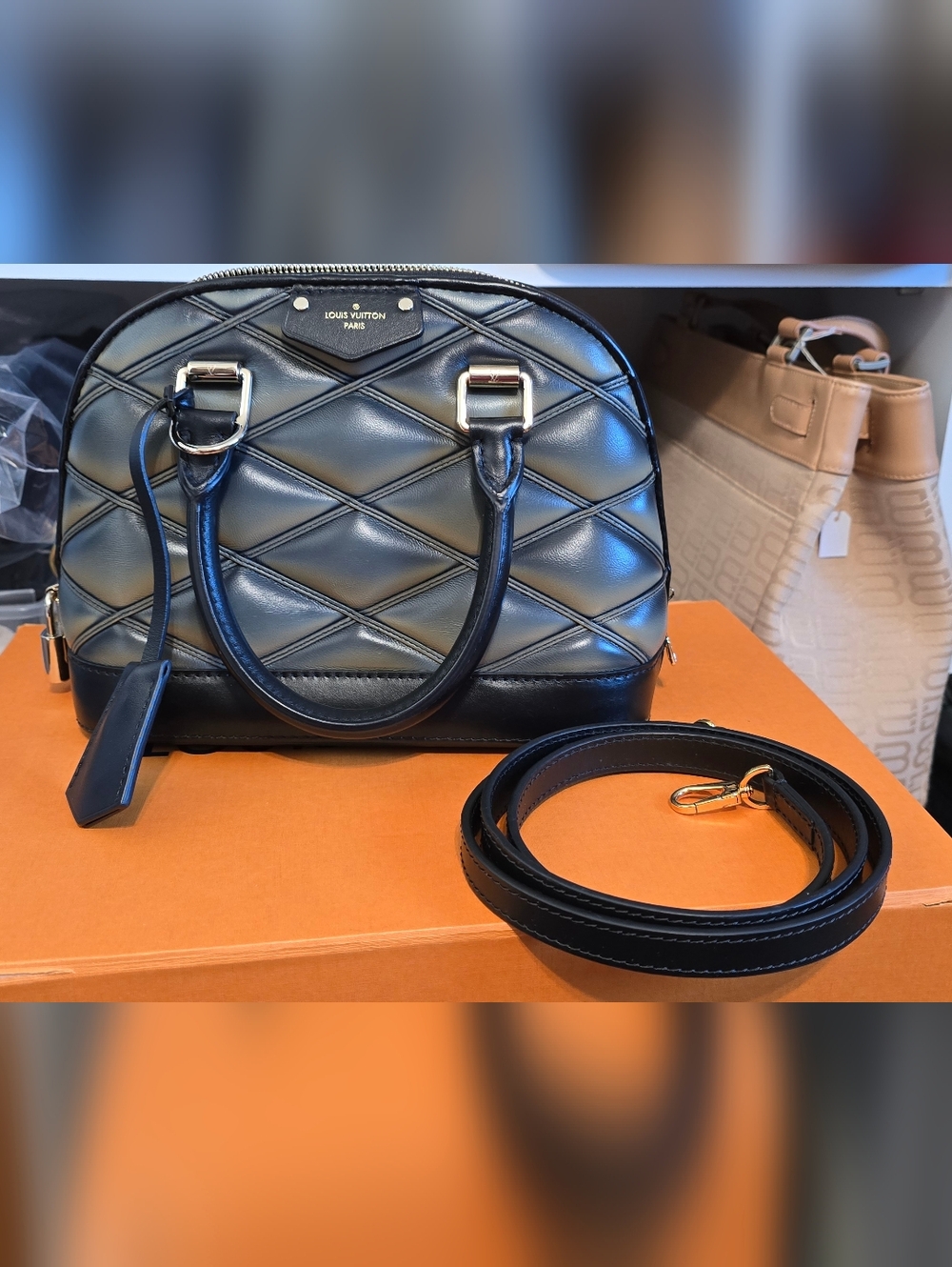 🛑SOLD🛑 Louis Vuitton Black Quilted Leather ALMA Bb (FULL INCLUSION)
